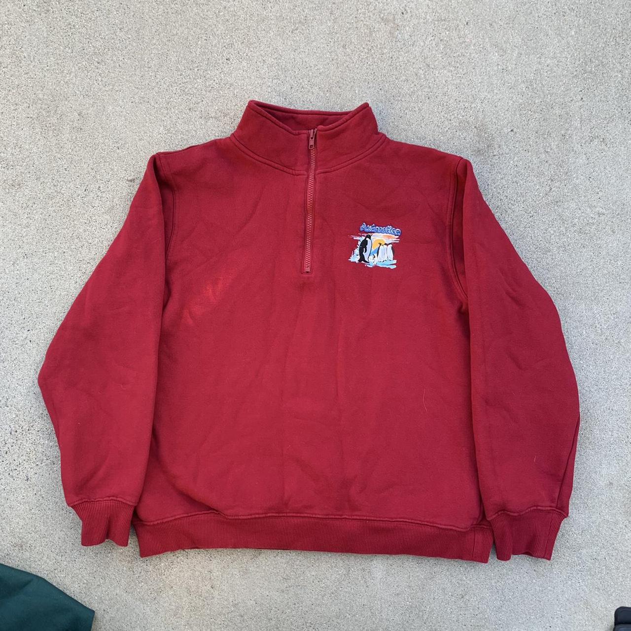 Northern Reflections Men's Red and Blue Jacket | Depop