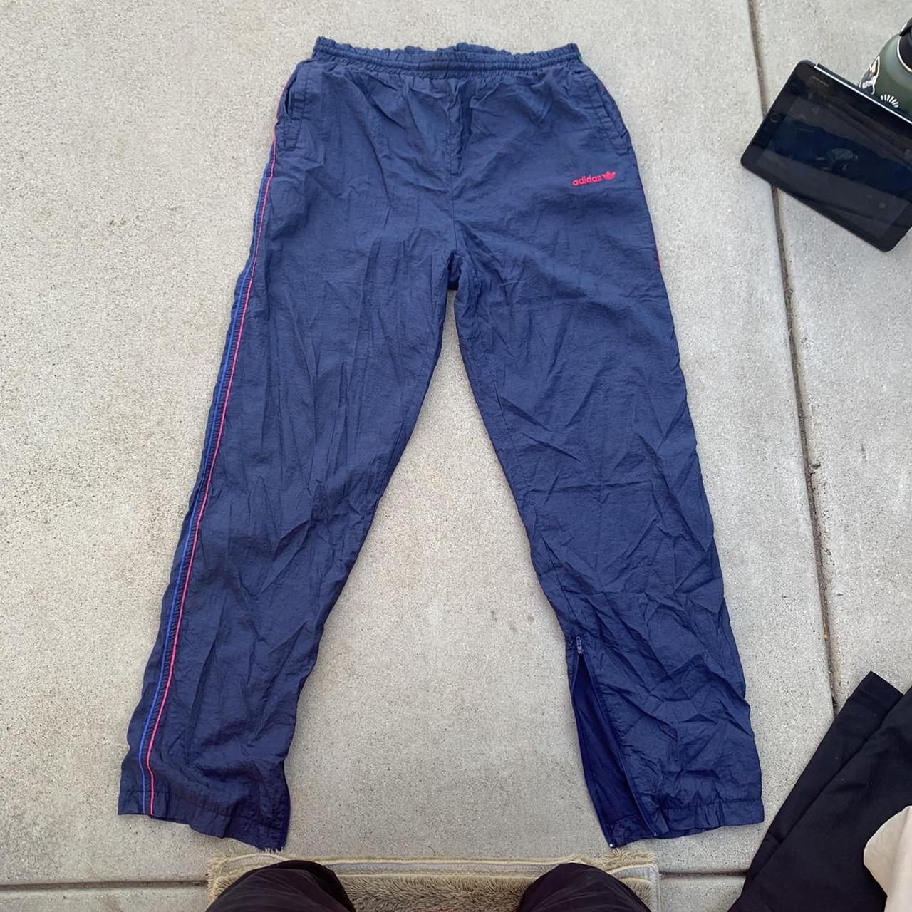 Adidas Men's Navy and Red Joggers-tracksuits | Depop