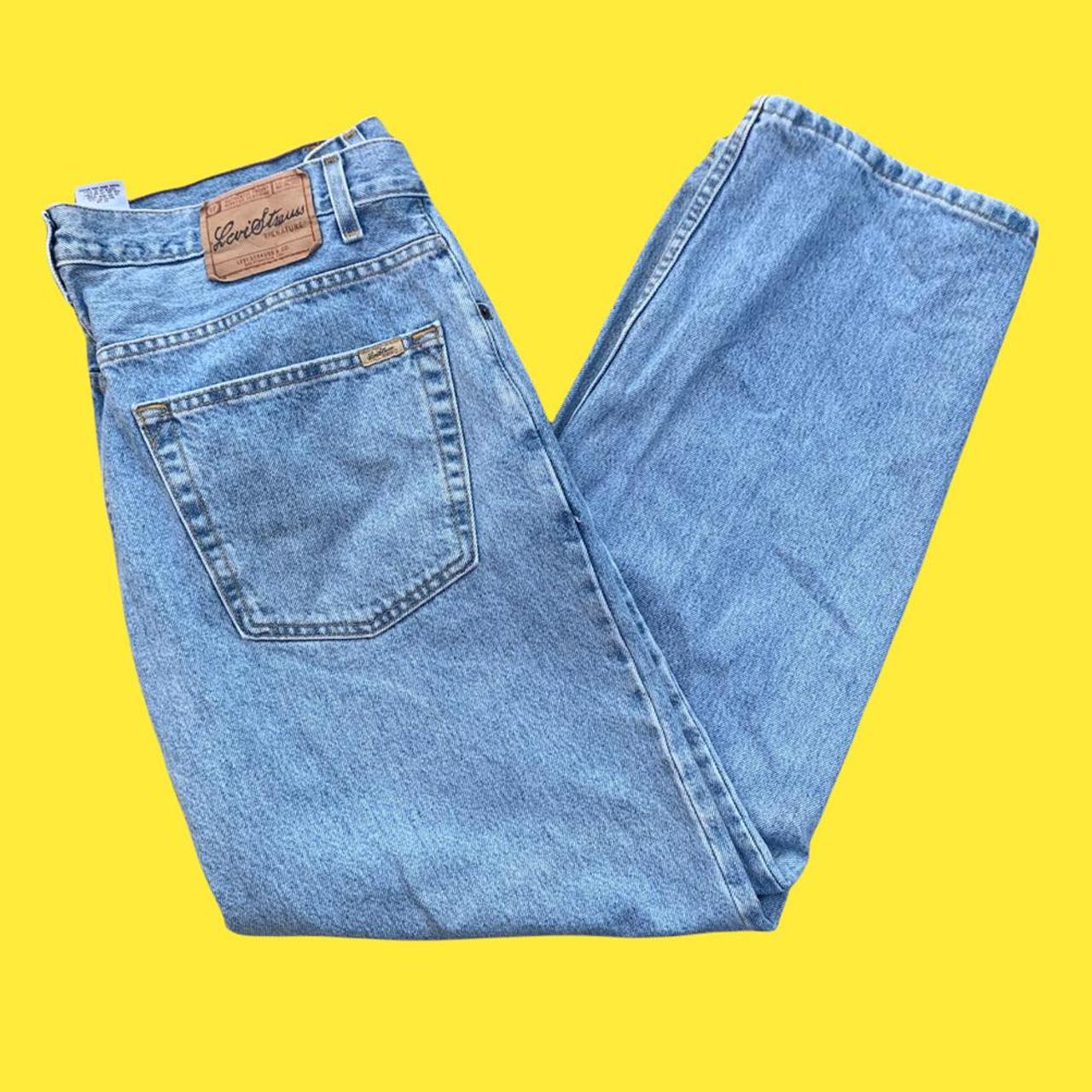 - vintage levis denim jeans light blue wash... - Depop