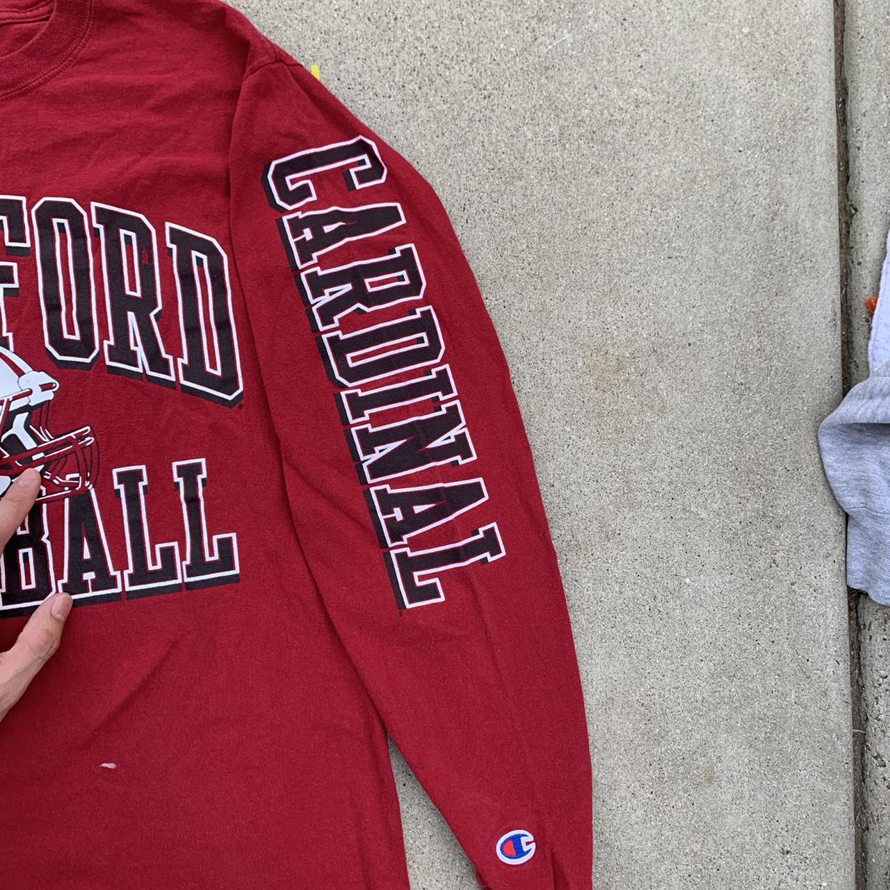 Vintage Y2K Stanford Cardinal red embroidered spell - Depop