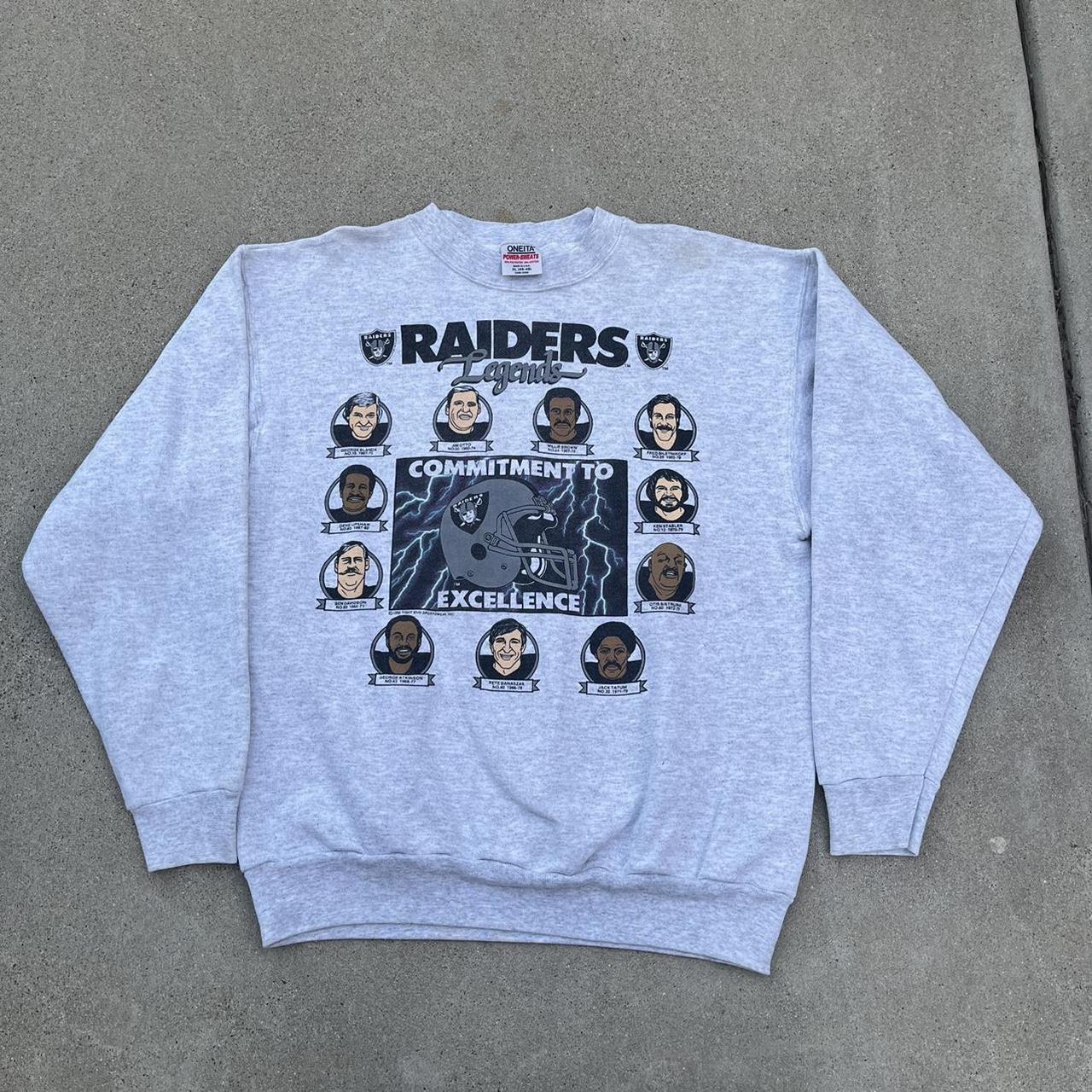 Vintage NFL Las Vegas Raiders Puma crewneck sweater. - Depop