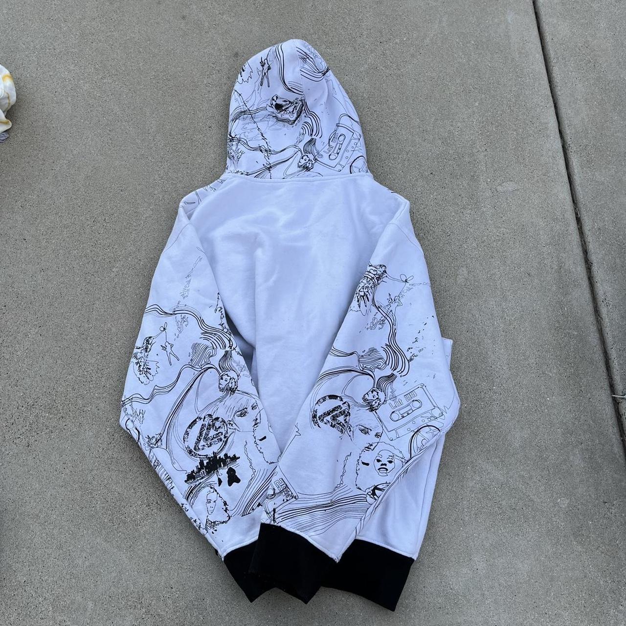 lot 29 bugs bunny looney tunes hoodie full zip up... Depop