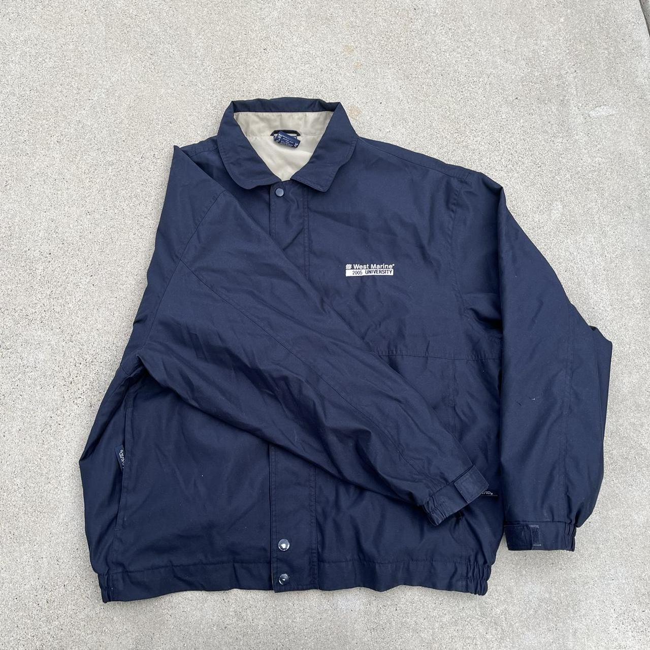 west marine 2005 detroit style work jacket... - Depop