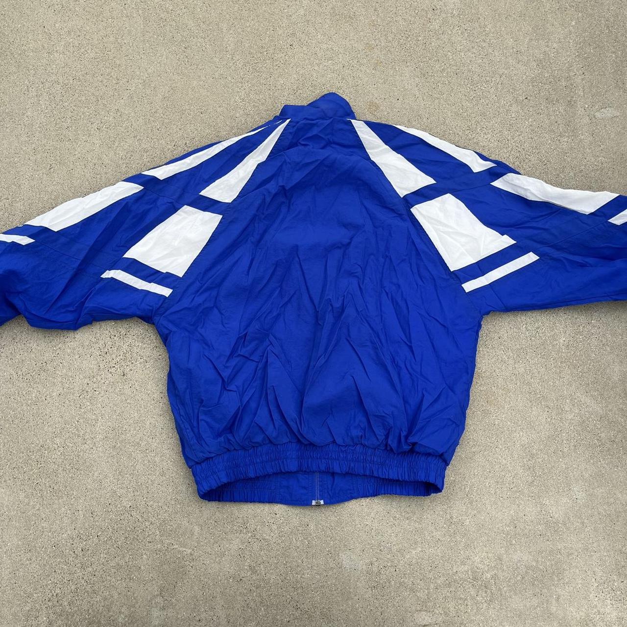 vintage diadora soccer windbreaker track jacket mens... - Depop