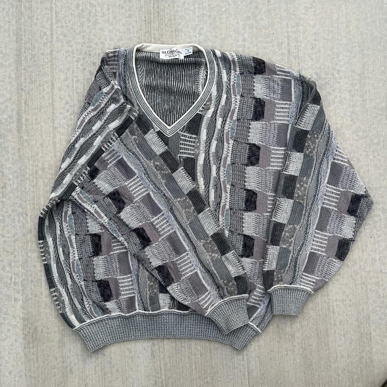 st. croix knits countess mara v neck coogi style... - Depop