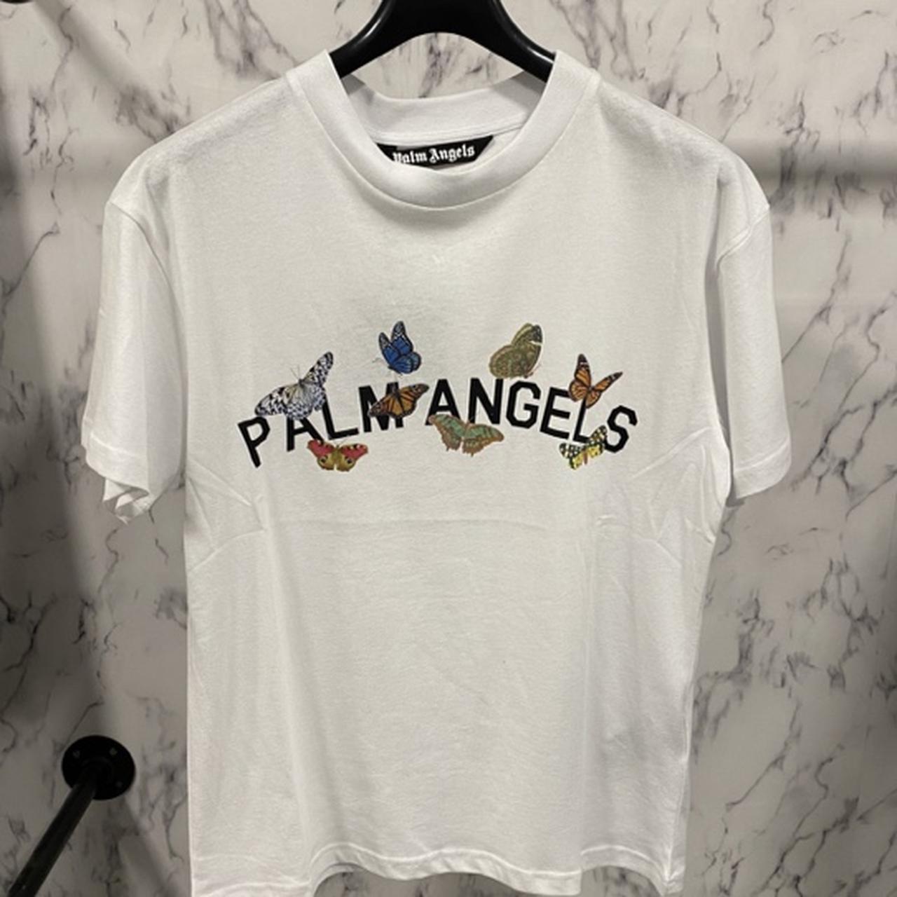 Palm angels white hot sale butterfly t shirt