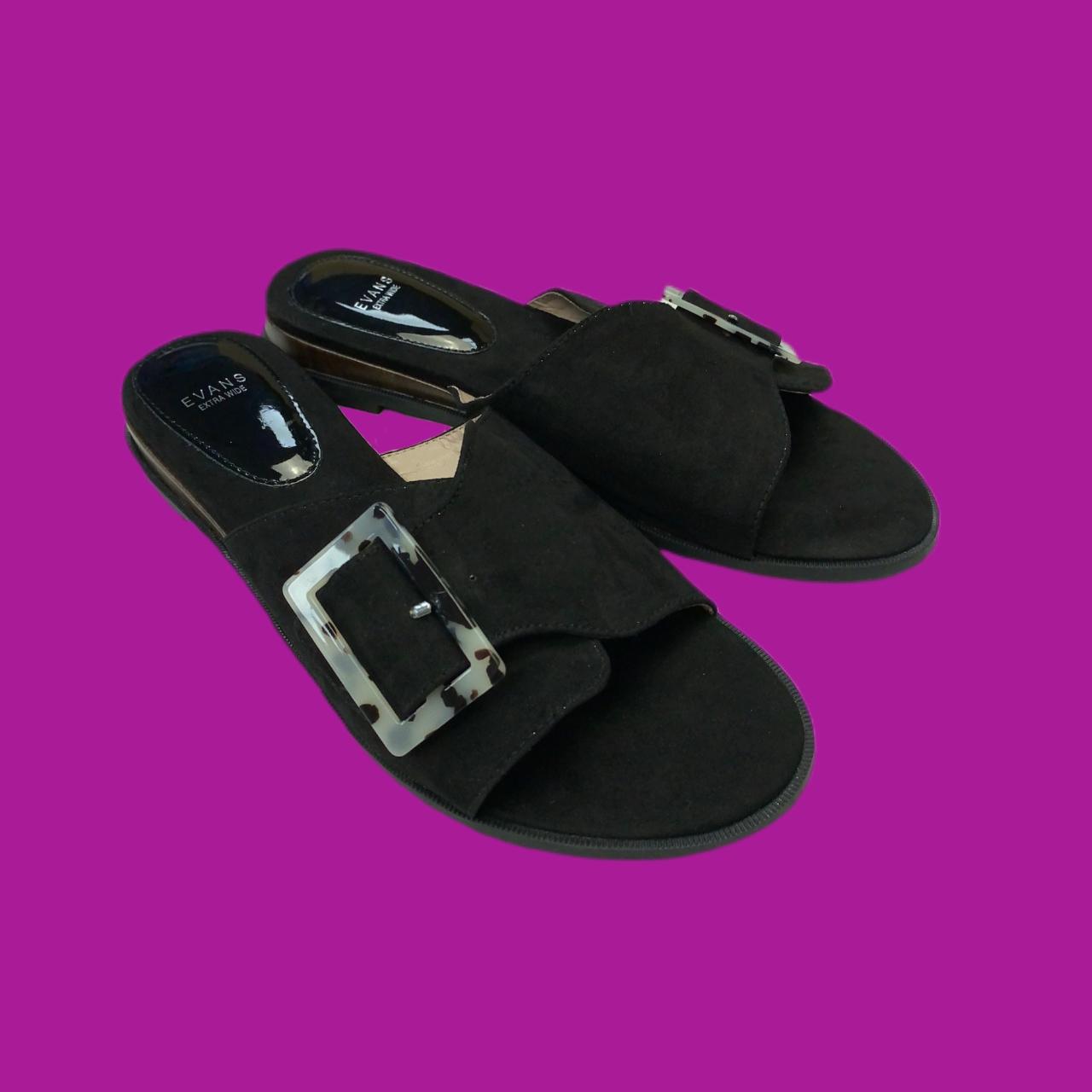 Evans extra sale wide sandals