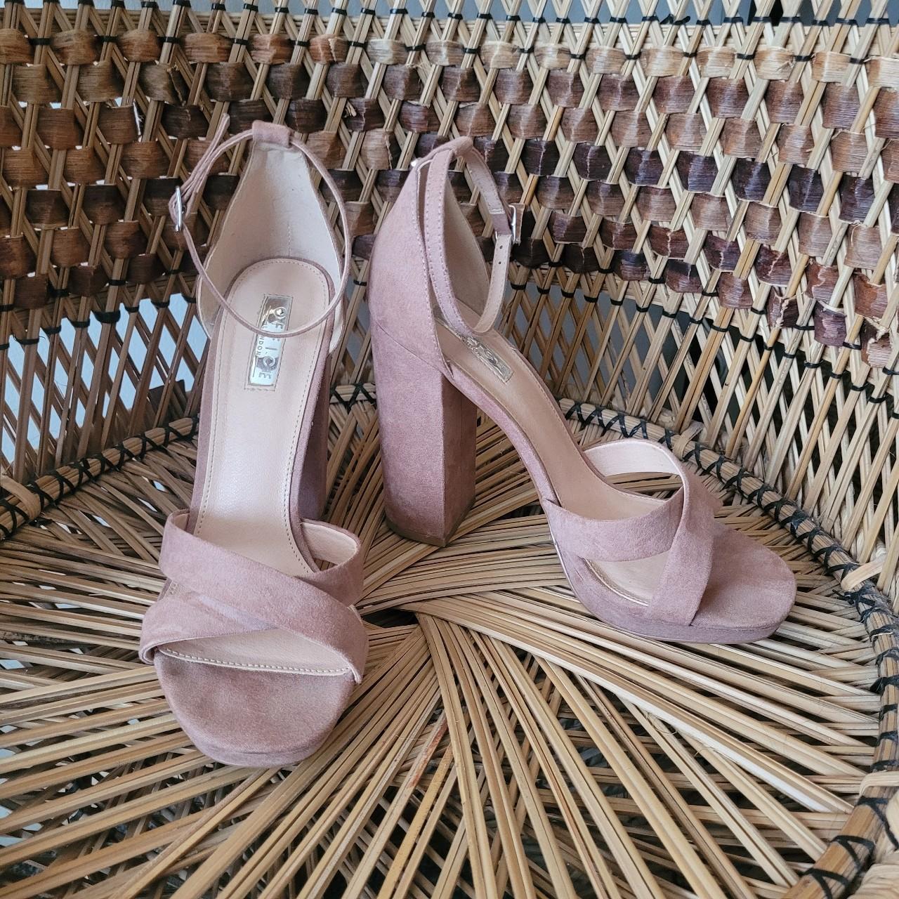 Dusty pink best sale sandals heels