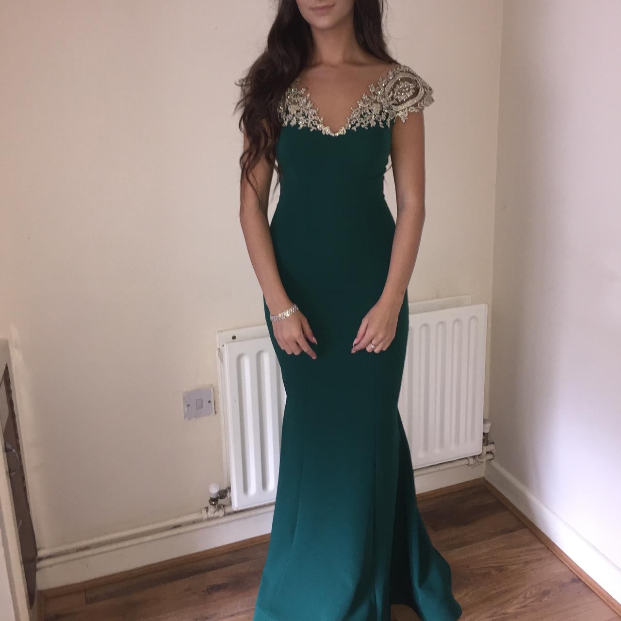 debs dresses emerald green