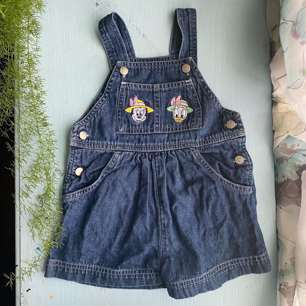 Vintage Minnie Mouse & Daisy Duck Short Overalls... - Depop