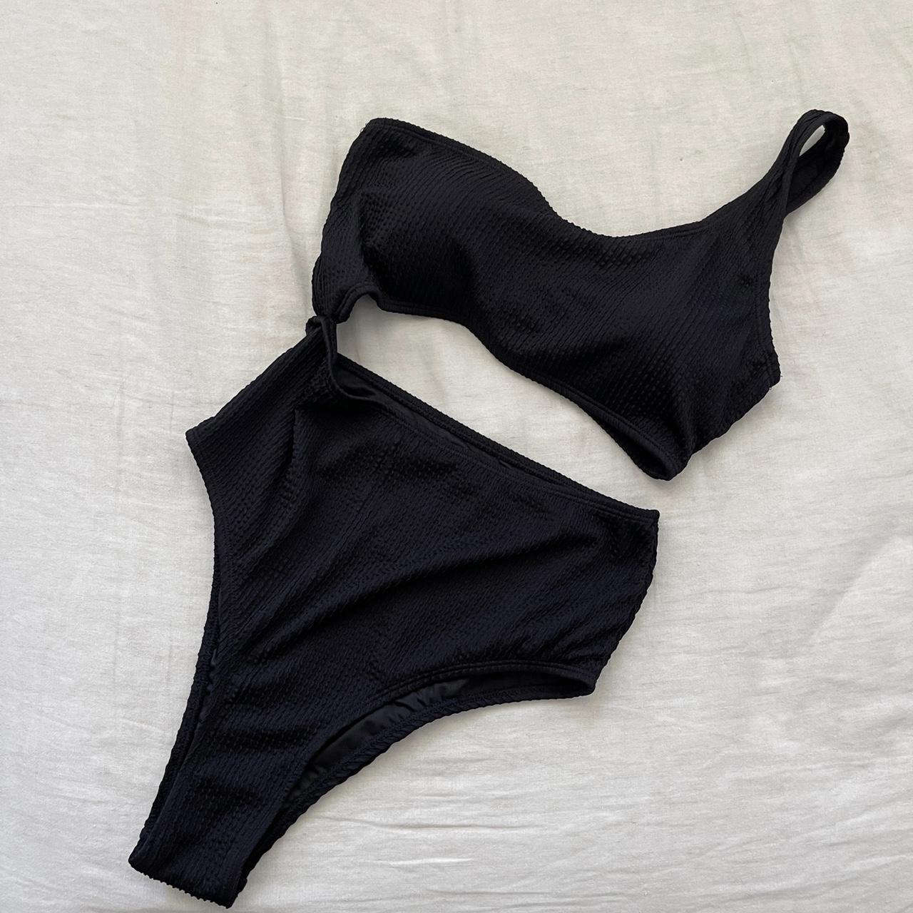 ASOS Women's Black Swimsuitonepiece Depop