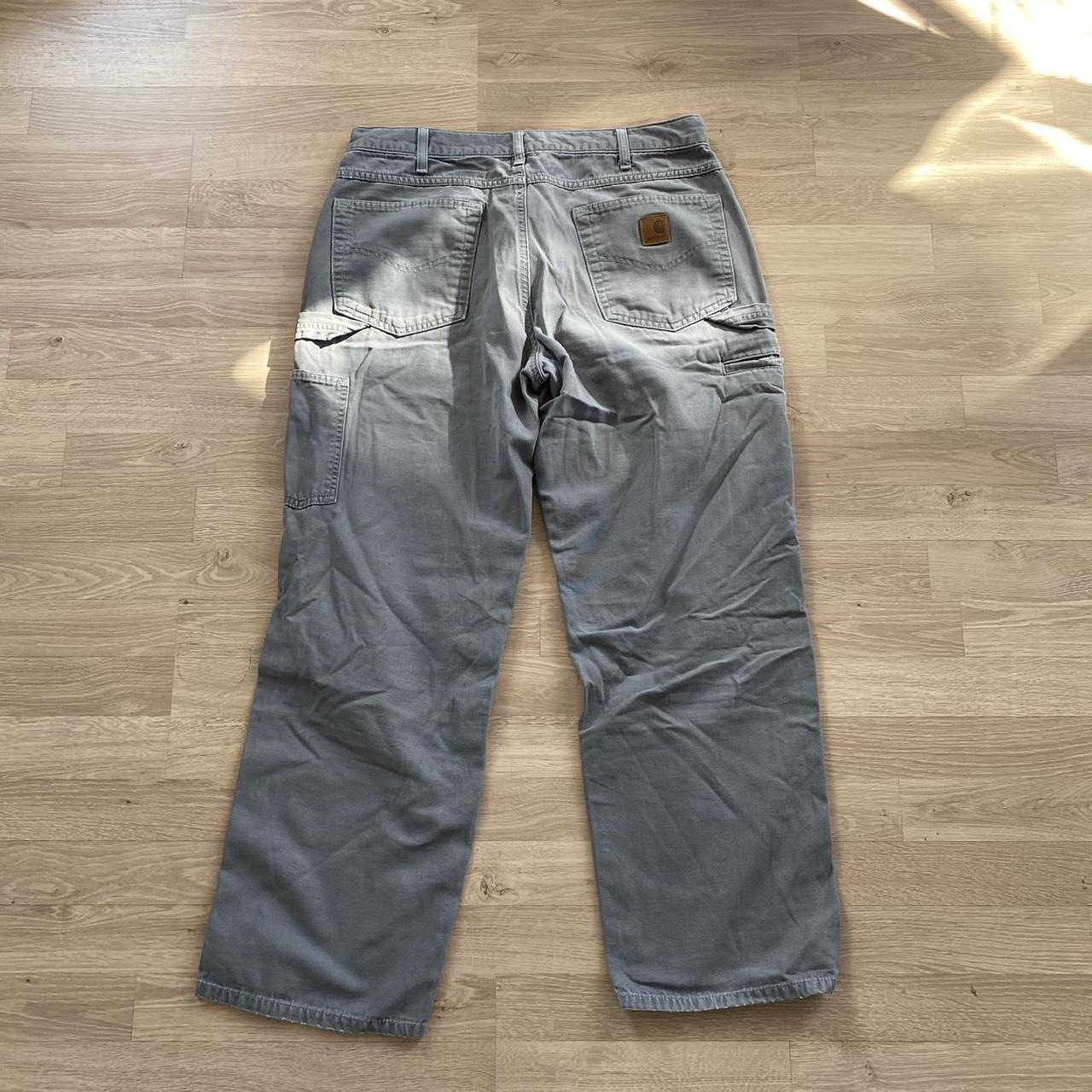 Baggy carhartt jeans - Grey - 34x30 #stussy... - Depop