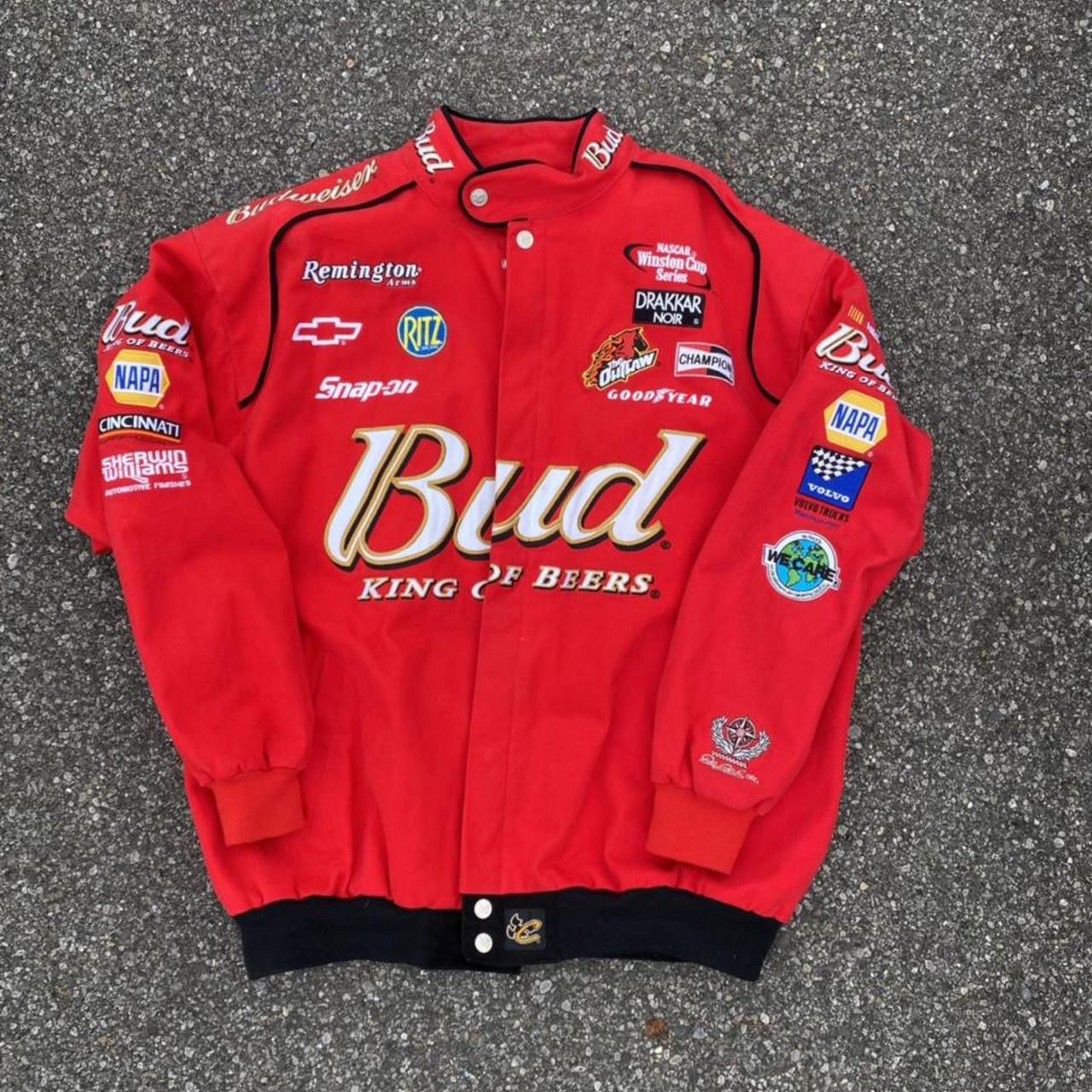 Dale Earnhardt Jr red NASCAR Jacket Amazing... - Depop