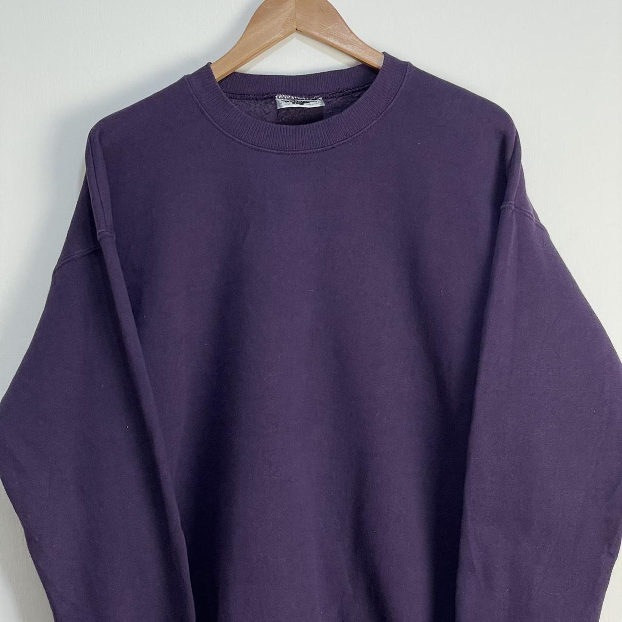 Vintage Mens Lee Heavyweight Purple Sweatshirt L... - Depop