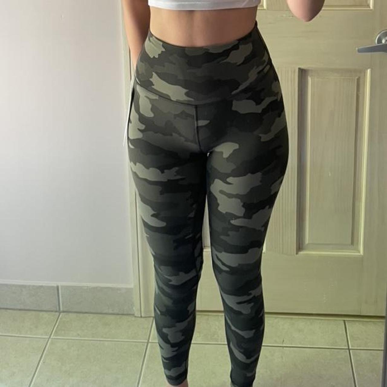 Camo leggings they are around a size 4 and have - Depop