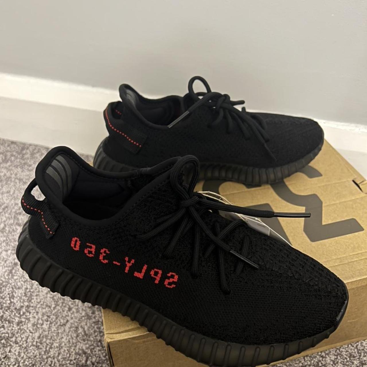 Yeezy Boost 350 v2 with tags Brand New Colour - Bred... - Depop