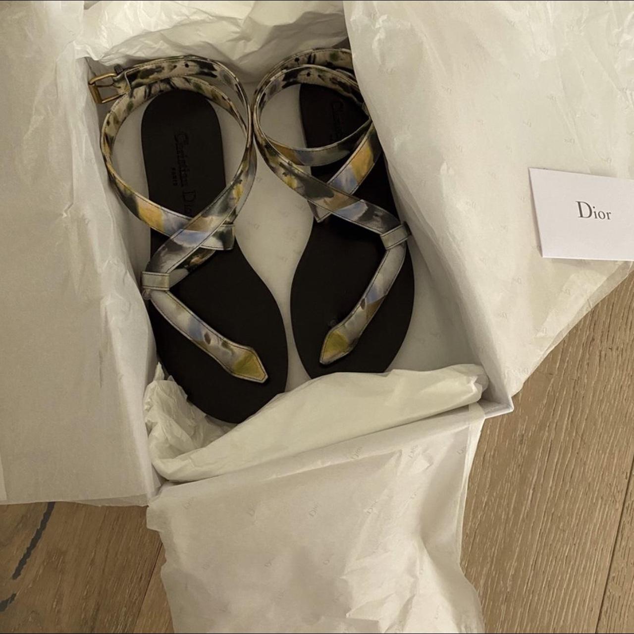 Dior store kaleidoscope sandals