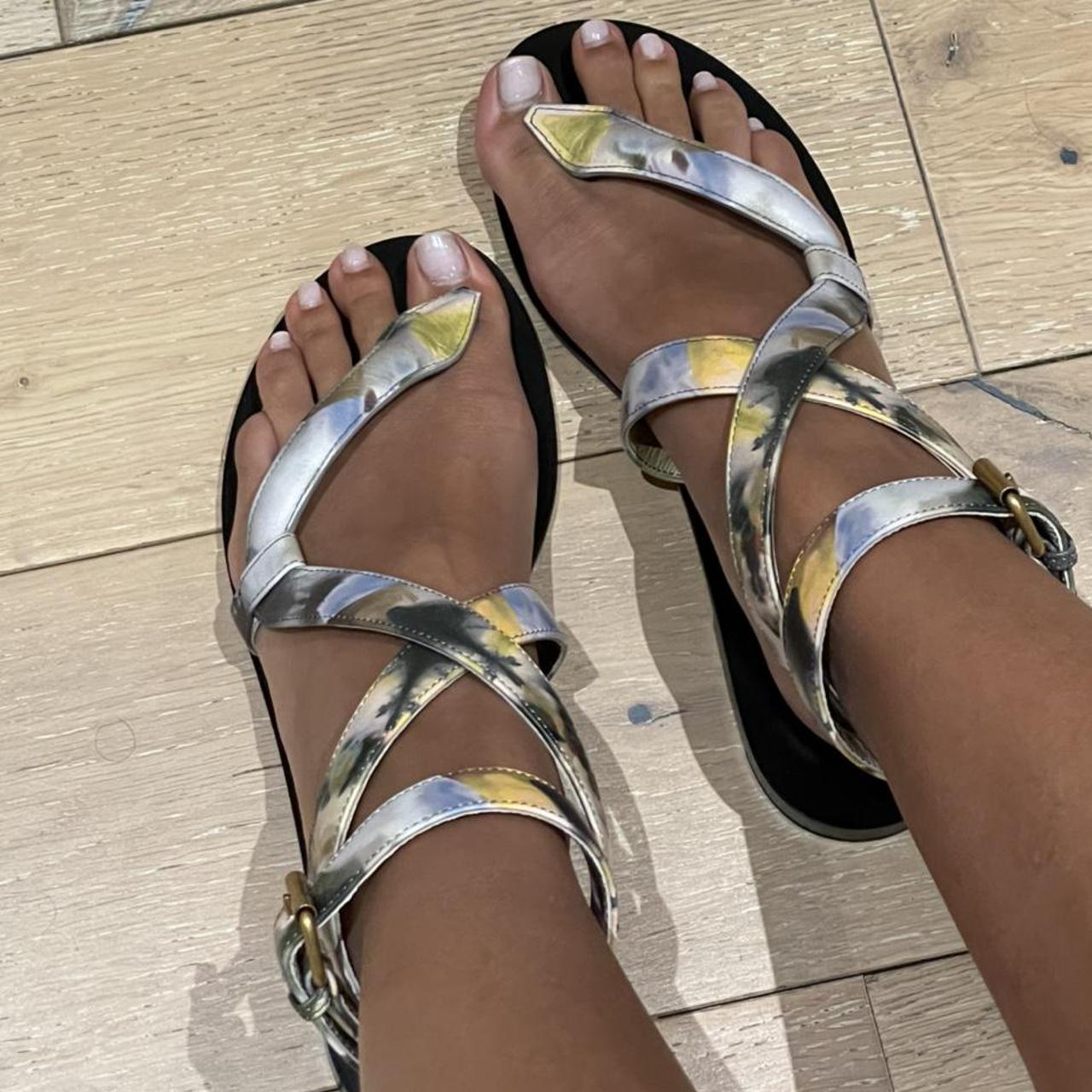 Dior store kaleidoscope sandals