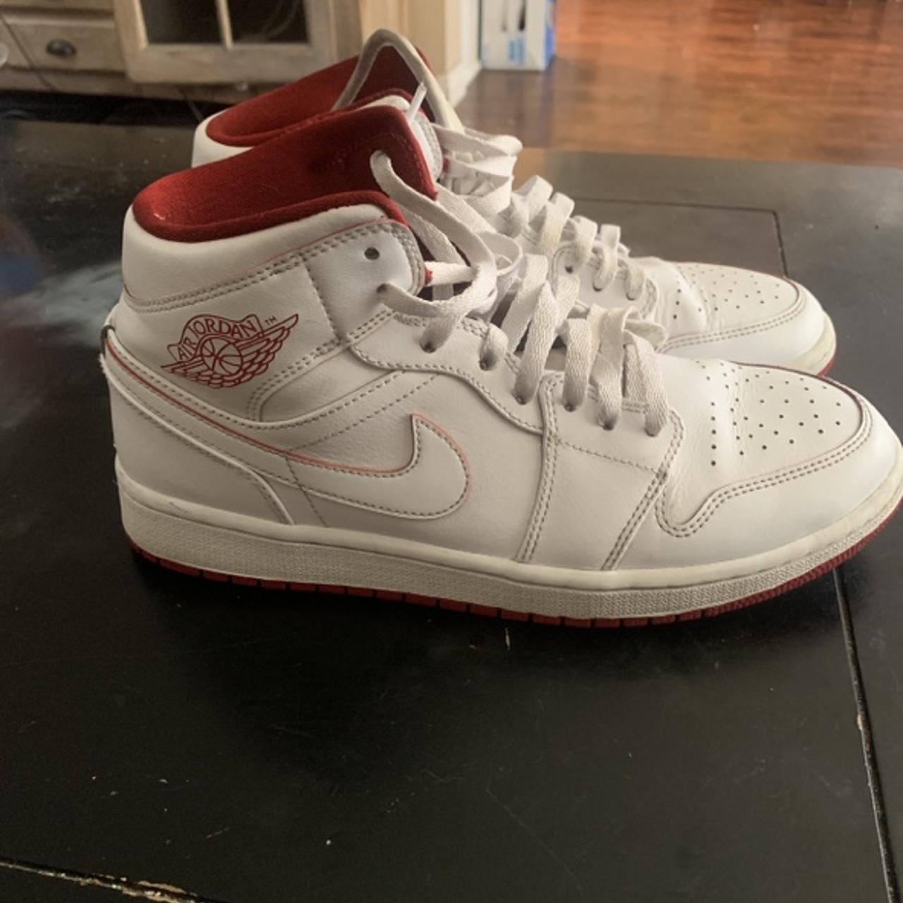 Buy Air Jordan 1 Retro Mid 'White Gym Red' - 554724 103