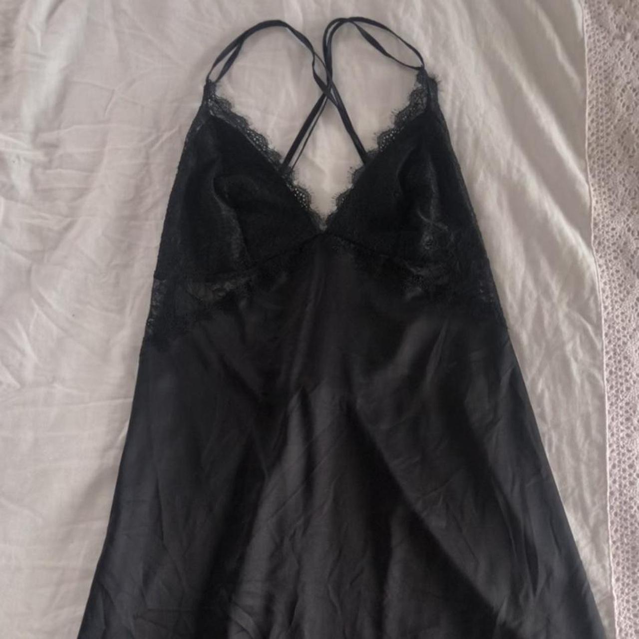 Black Lace Lingerie Slip Dress DEPOP PAYMENTS... - Depop