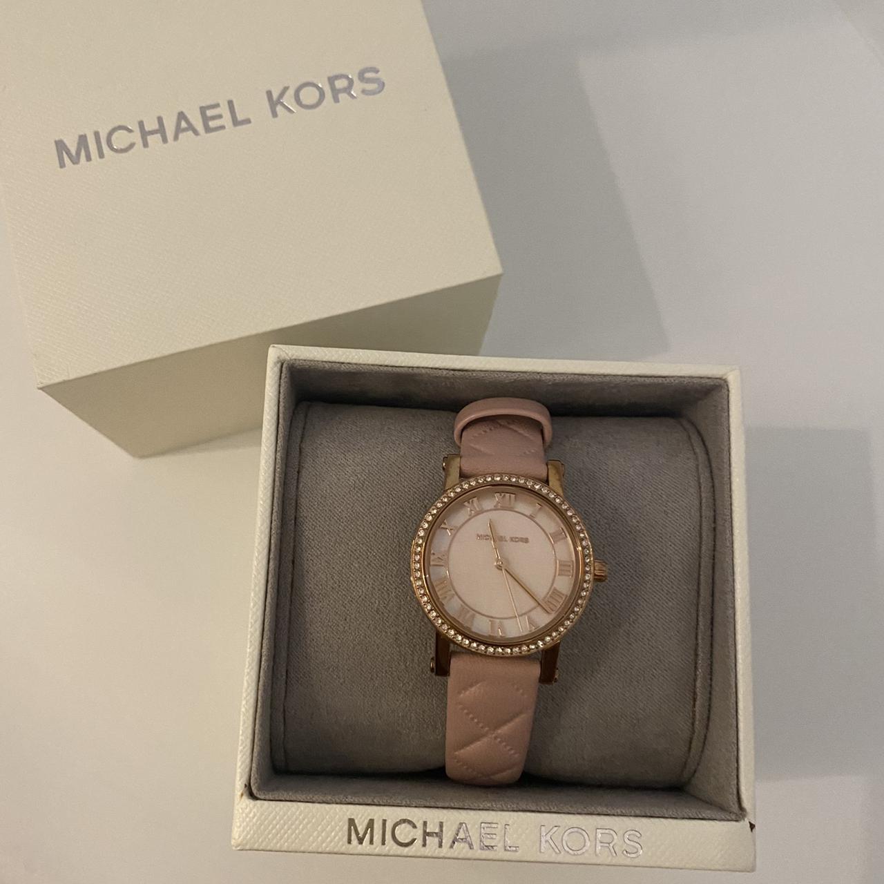 Authentic Michael Kors women watch in pink color|... - Depop