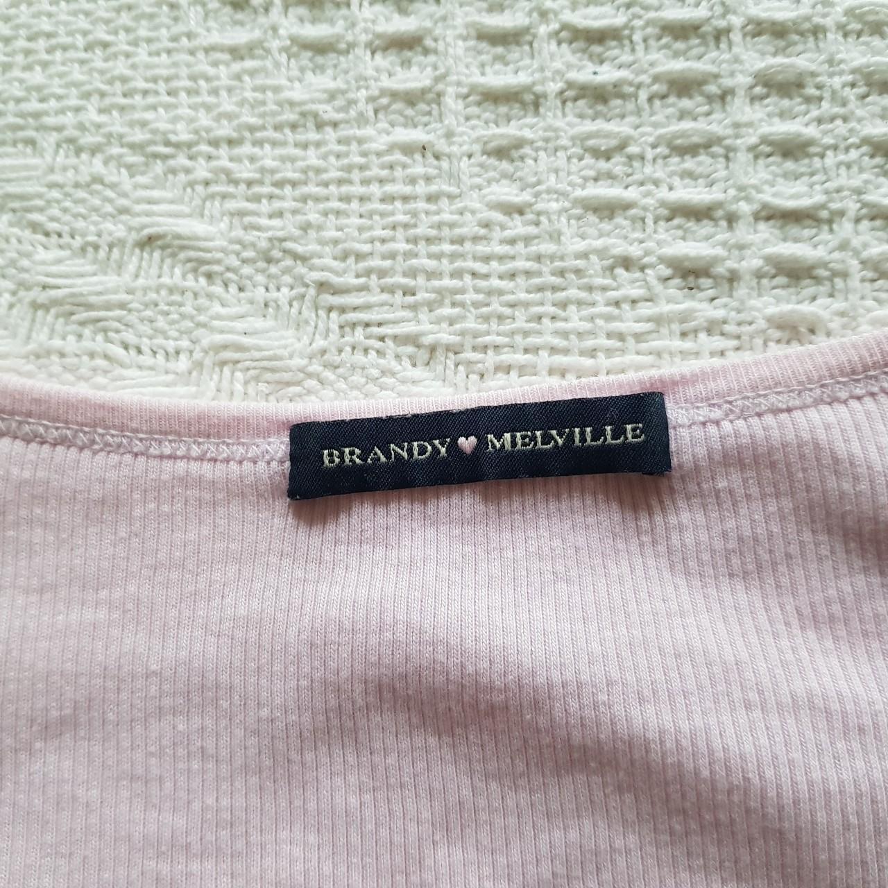 Brandy Melville Women's Pink Tshirt Depop