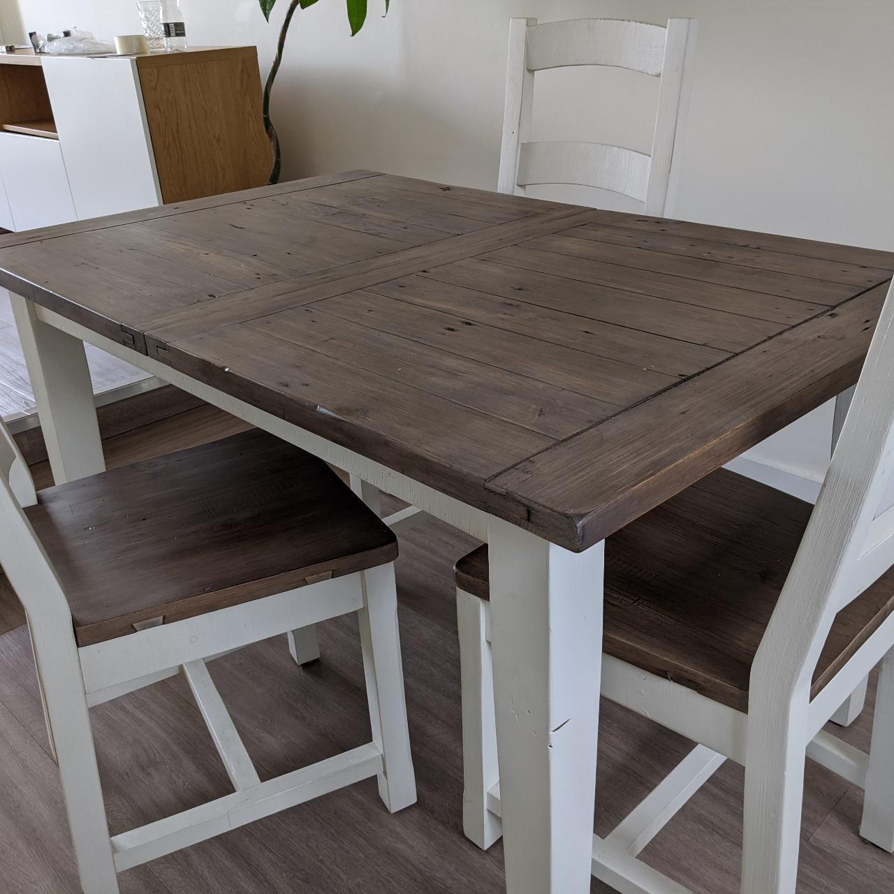 Beautiful reclaimed wood handmade table Made by... - Depop