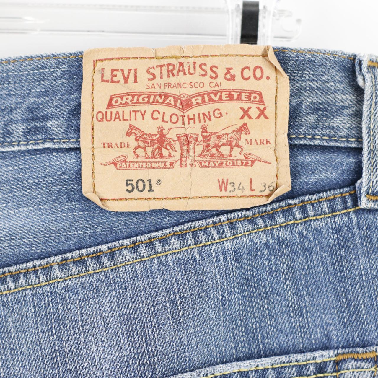 Levi's 501 Jeans Size: W34 - L36 Only 1 items in... - Depop