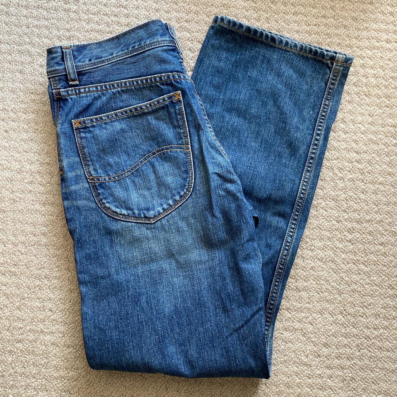 Lee Women's Navy Jeans | Depop