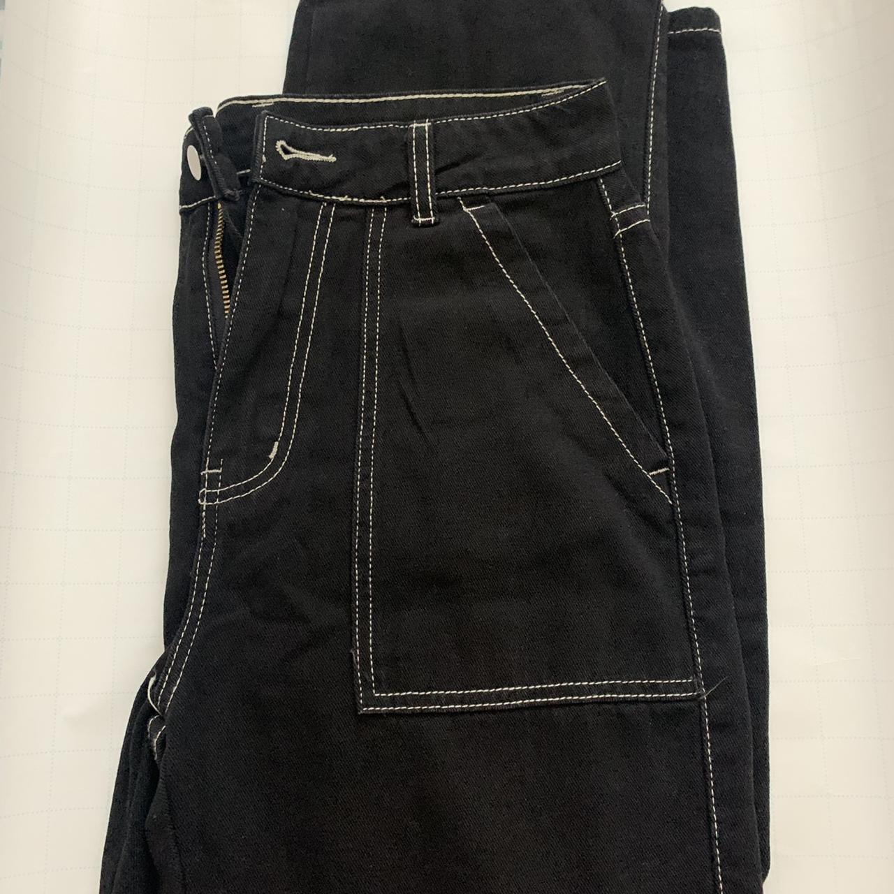 whip stitch cargo jeans