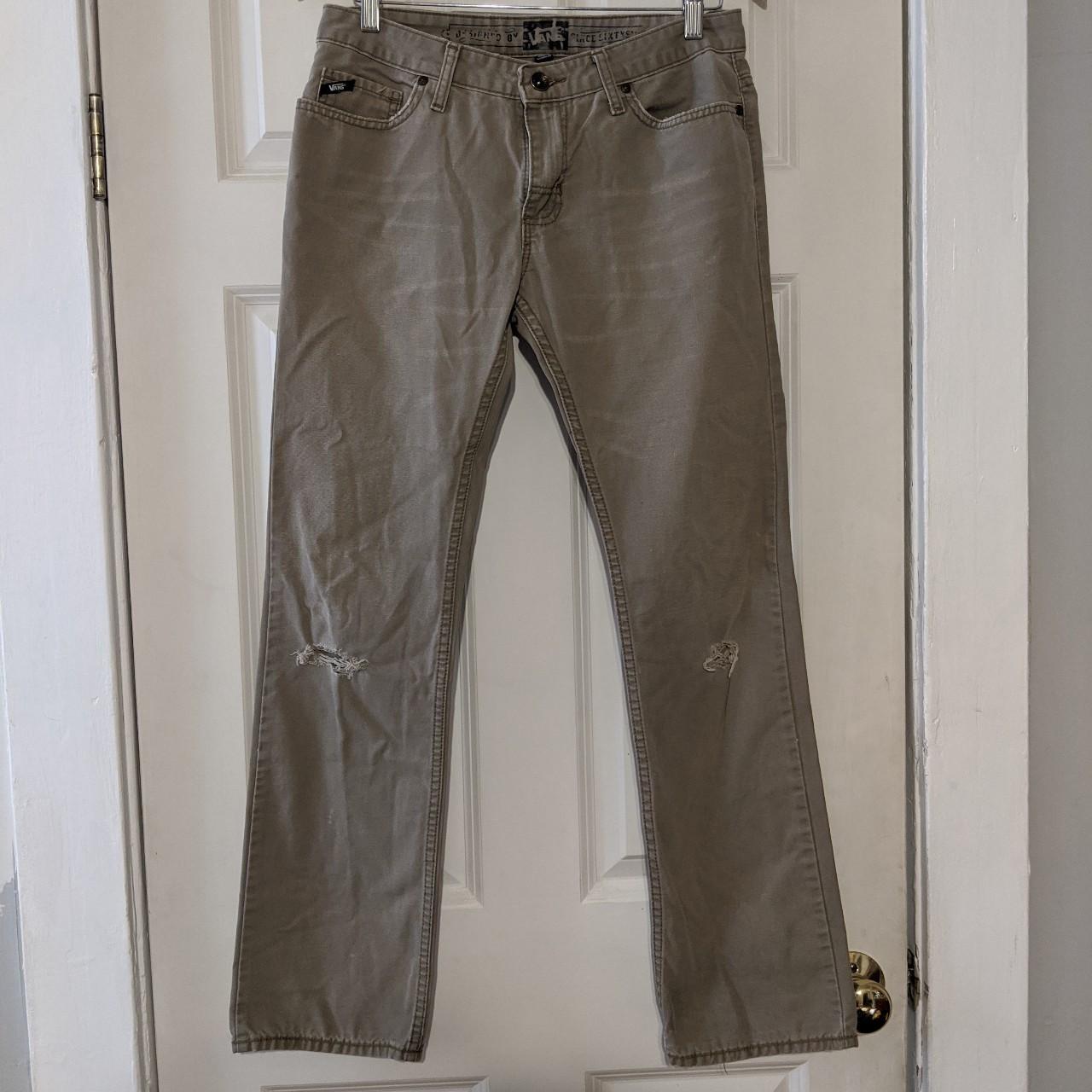 Vans khaki chinos, men's size 30. The tag print has... Depop