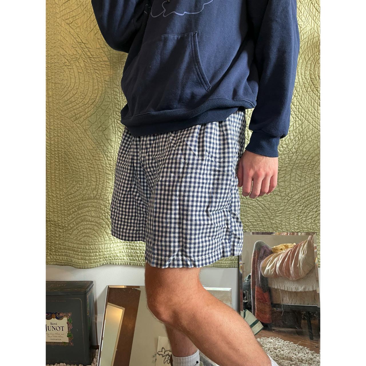 GINGHAM OVERSIZE SHORTS 🌿 FITS SIZE S/M... - Depop