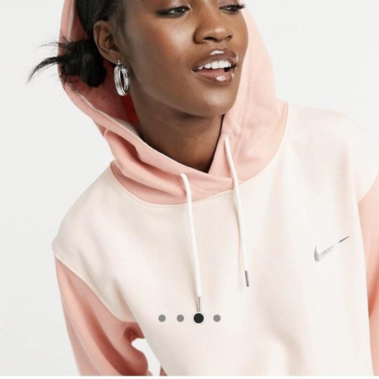 Pink Nike hoodie Worn a few times like new Bought... - Depop