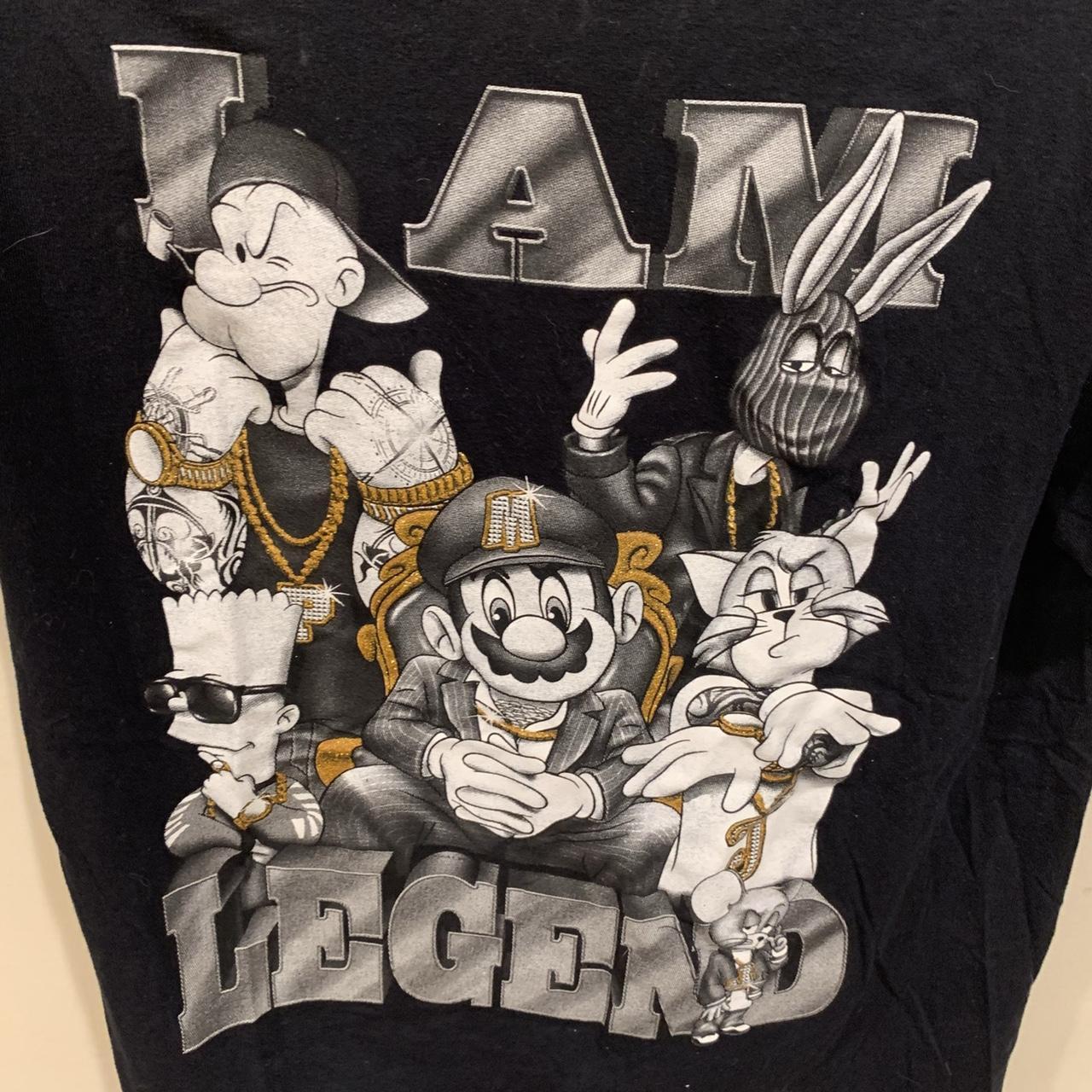 Vintage Y2K Gangster Mario Parody T Shirt Size M... - Depop