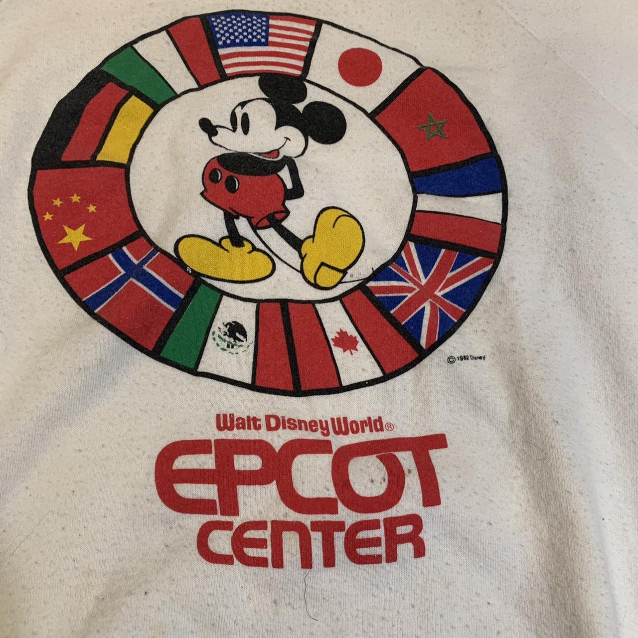 Vintage 80s Walt Disney World Epcot Center Crewneck... - Depop