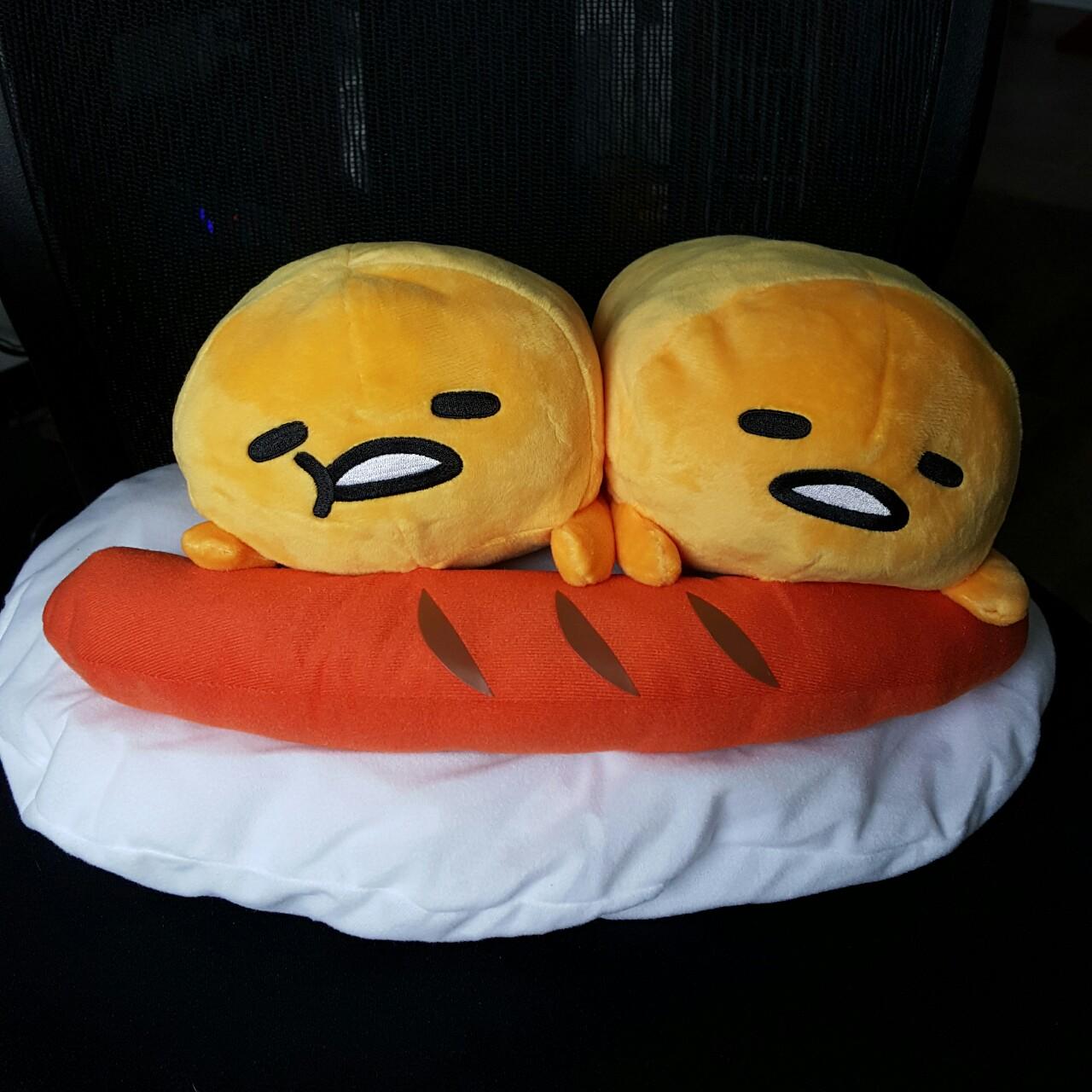 Offers Twin Gudetama Egg Sausage Plush