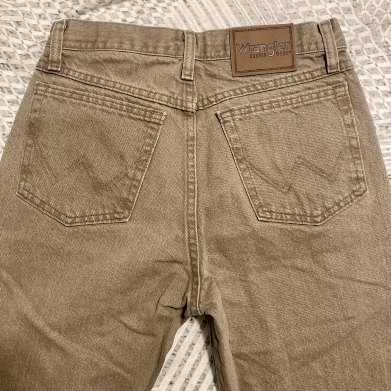 Men’s Wrangler Rugged Wear khaki colored denim. 29x34 - Depop