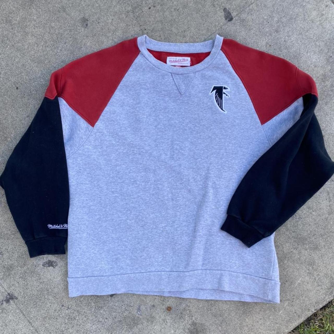 Mitchell and Ness Atlanta Falcons sweatshirt good - Depop