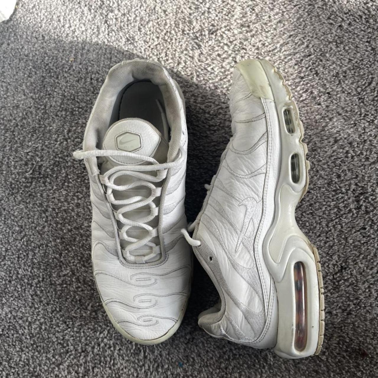 NIKE AIR MAX TN - triple white - Depop