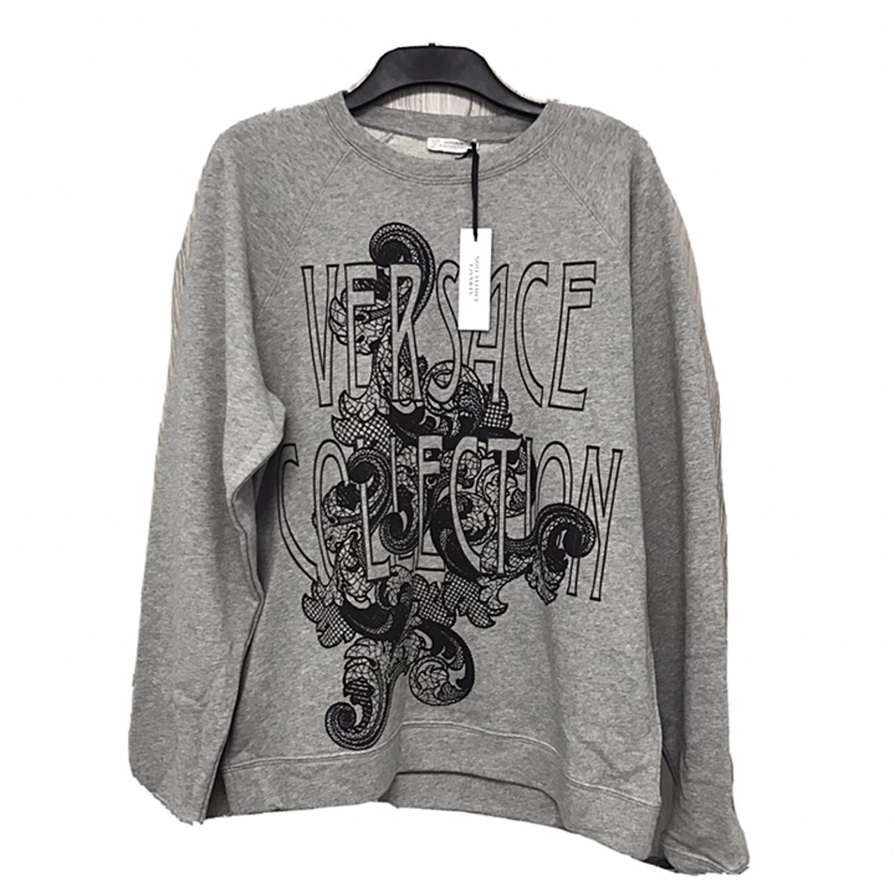 Versace on sale jumper grey