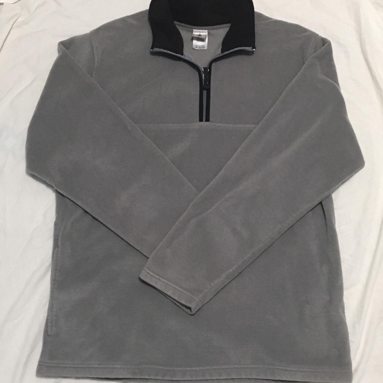 Footlocker Grey half zip up sweater 2XL men’s Free... - Depop