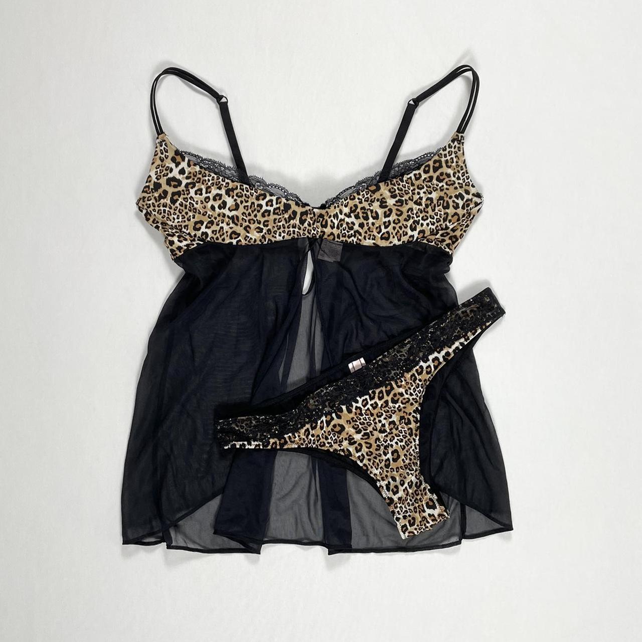 Y2k cheetah print lingerie set! Brand- la SENZA Size... - Depop