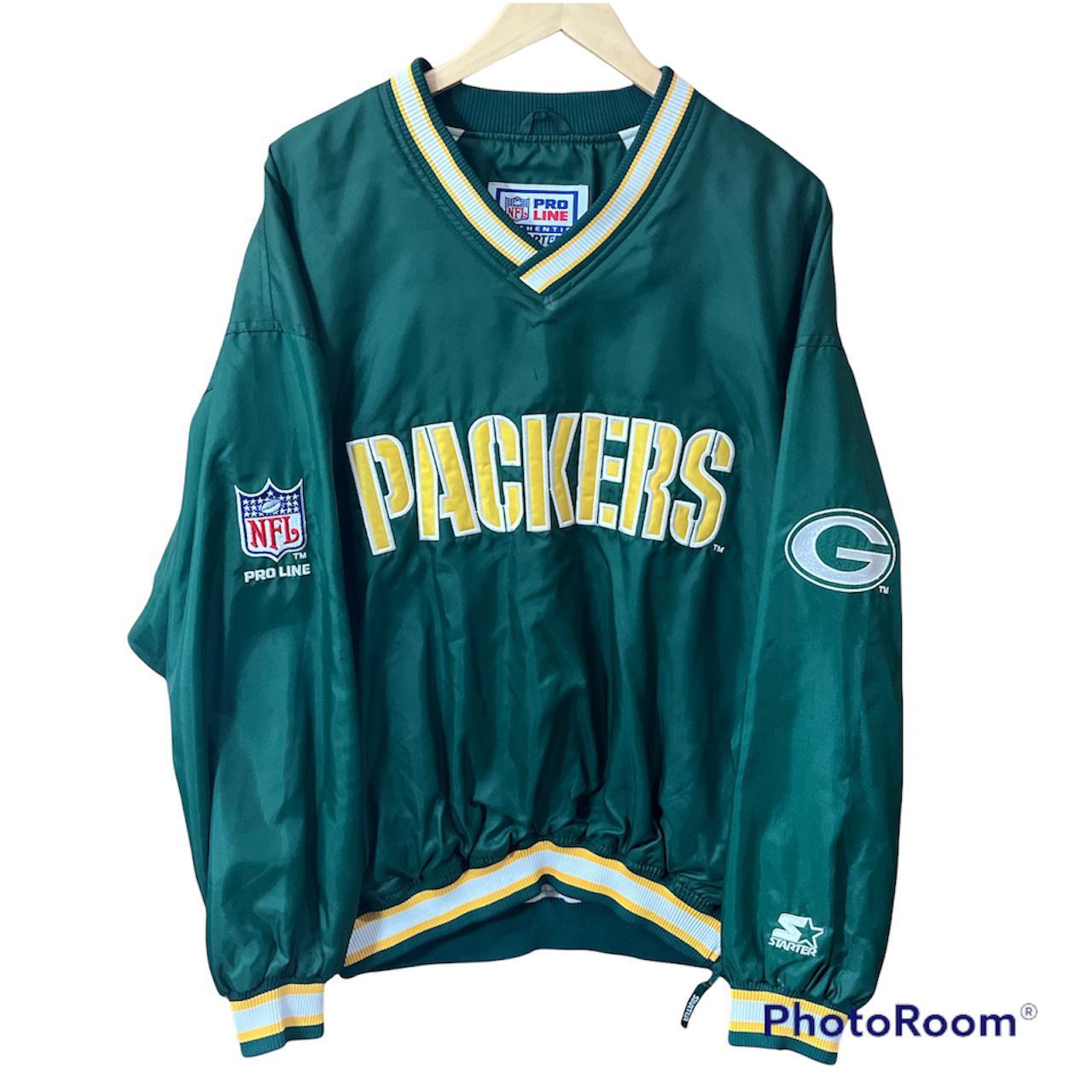 GREEN BAY PACKERS VINTAGE 1990'S STARTER V-NECK PRO LINE