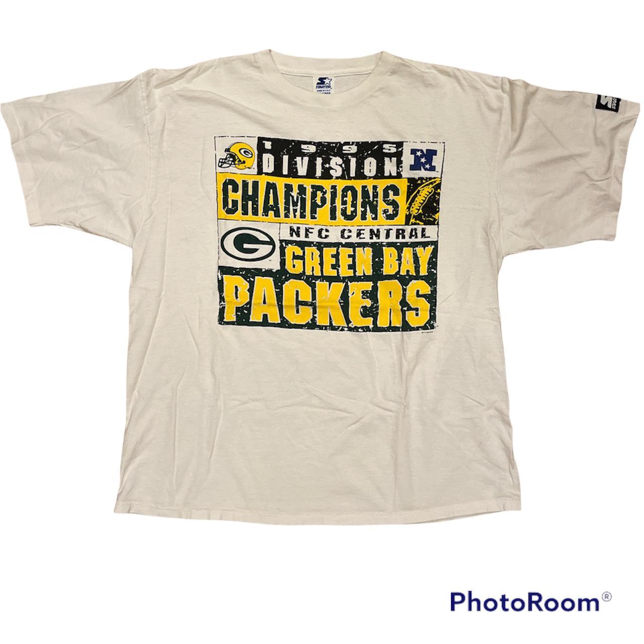 Starter Mens Green Bay Packers Graphic T-Shirt, White, Large