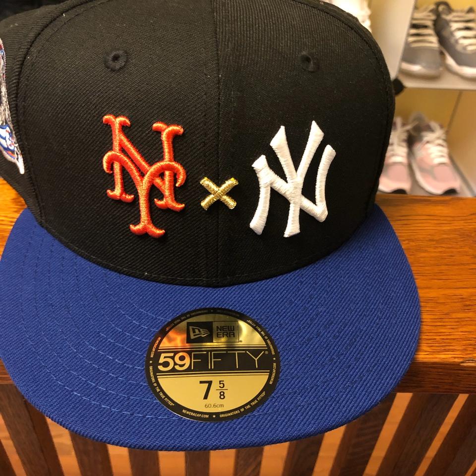 Exclusive NY Mets Fitted Green NY Orange Bottom Size - Depop