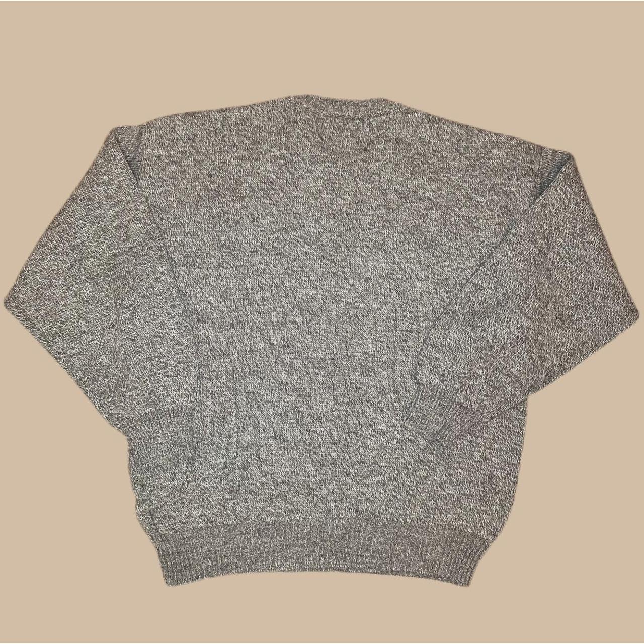Men's Brown and Grey Jumper Depop