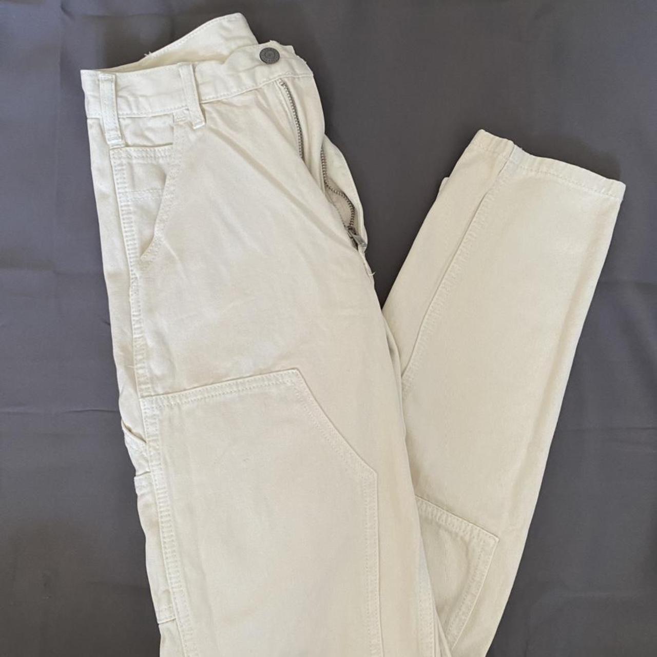 Brandy Melville Offwhite/Cream Cargo... Depop