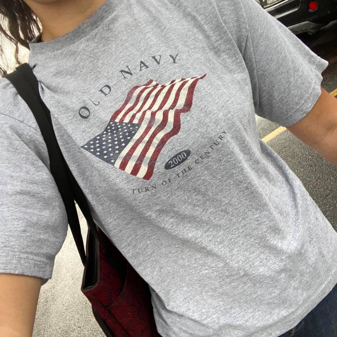 vintage old navy american flag shirt