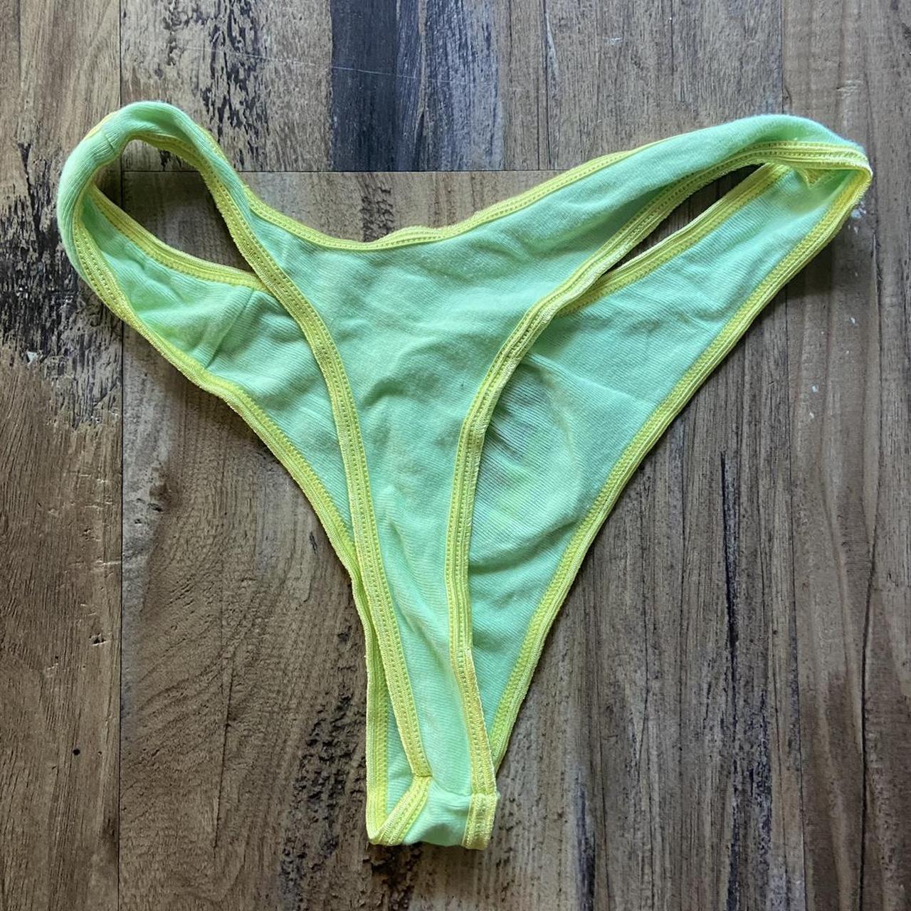 Intimate Green Little Thong Panty Panties Depop 0747