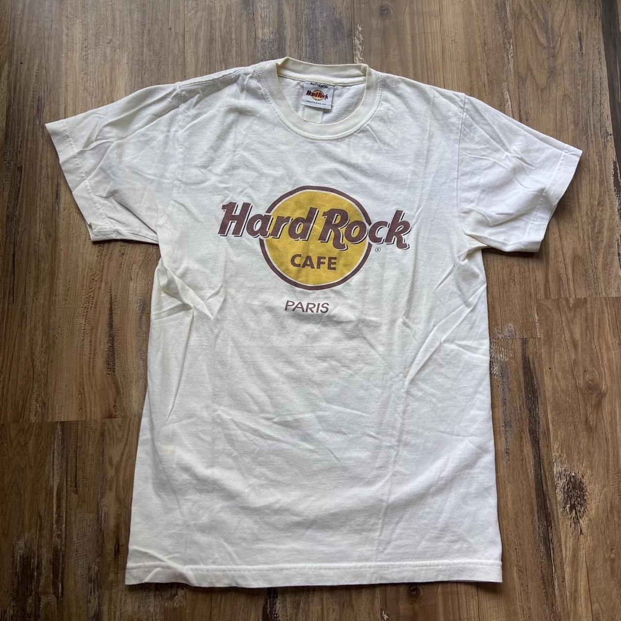 Vintage tshirt Hard Rock Cafe Paris ” graphic... - Depop